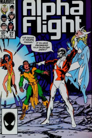 Couverture de ALPHA FLIGHT (1983) #27 - par John Byrne - lecubeacomics.com