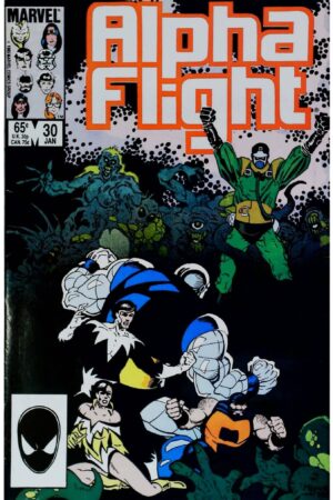 Couverture de ALPHA FLIGHT (1983) #30 - par Mike Mignola - lecubeacomics.com