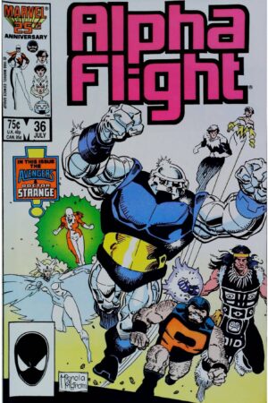 Couverture de ALPHA FLIGHT (1983) #36 - par Mike Mignola - lecubeacomics.com
