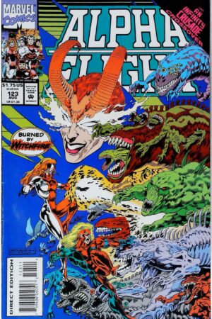 Couverture de ALPHA FLIGHT (1983) #123 - par Pat Broderick - lecubeacomics.com