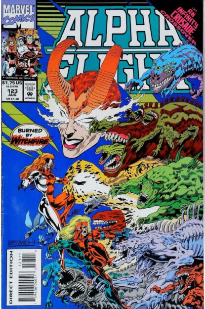 Couverture de ALPHA FLIGHT (1983) #123 - par Pat Broderick - lecubeacomics.com