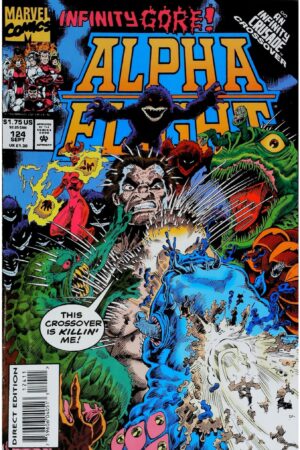 Couverture de ALPHA FLIGHT (1983) #124 - par Pat Broderick - lecubeacomics.com