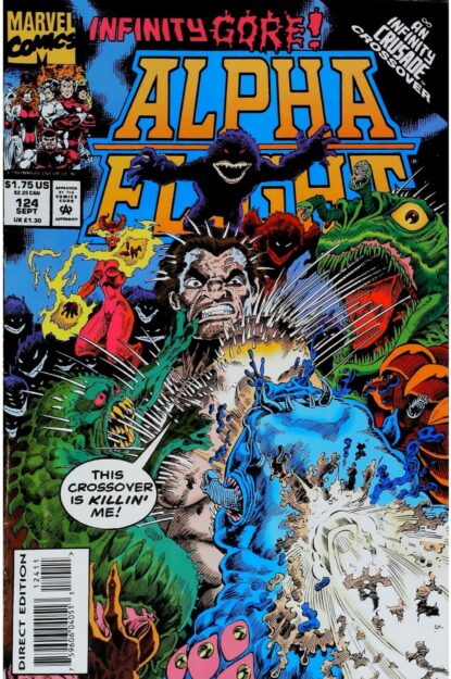 Couverture de ALPHA FLIGHT (1983) #124 - par Pat Broderick - lecubeacomics.com