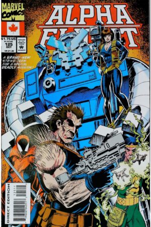 Couverture de ALPHA FLIGHT (1983) #125 - par Pat Broderick - lecubeacomics.com