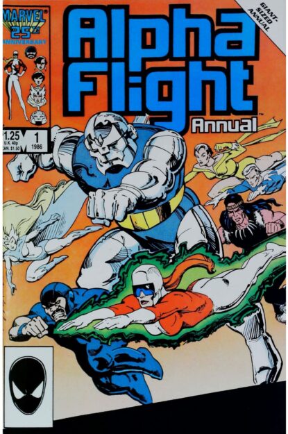 Couverture de ALPHA FLIGHT (1983) ANNUAL #1 - par John Byrne - lecubeacomics.com