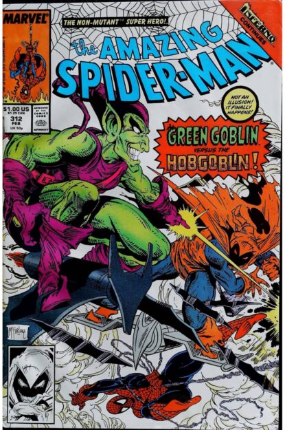 AMAZING SPIDER-MAN (1963) #312 - Marvel - lecubeacomics.com Couverture de AMAZING SPIDER-MAN (1963) #312 - par Todd McFarlane - lecubeacomics.com