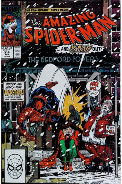 Couverture de AMAZING SPIDER-MAN (1963) #314 - par Todd McFarlane - lecubeacomics.com