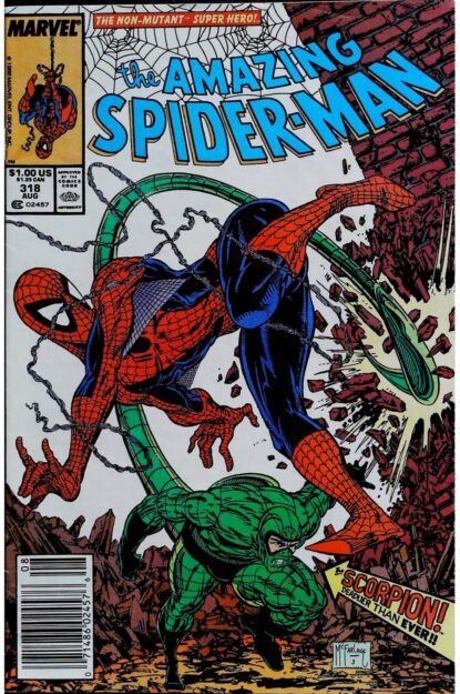 AMAZING SPIDER-MAN (1963) #318 - Marvel - lecubeacomics.com Couverture de AMAZING SPIDER-MAN (1963) #318 - par Todd McFarlane - lecubeacomics.com