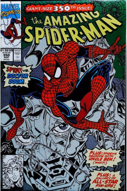 AMAZING SPIDER-MAN (1963) #350 - Marvel - lecubeacomics.com Couverture de AMAZING SPIDER-MAN (1963) #350 - par Erik Larsen - lecubeacomics.com