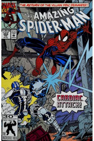 Couverture de AMAZING SPIDER-MAN (1963) #359 - par Mark Bagley - lecubeacomics.com