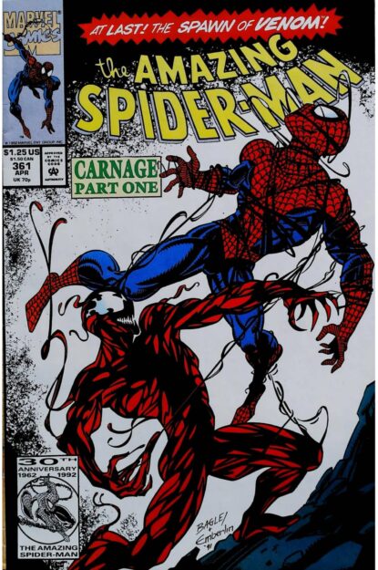 Couverture de AMAZING SPIDER-MAN (1963) #361 - par Mark Bagley - lecubeacomics.com