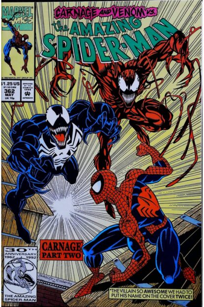 Couverture de AMAZING SPIDER-MAN (1963) #362 - par Mark Bagley - lecubeacomics.com