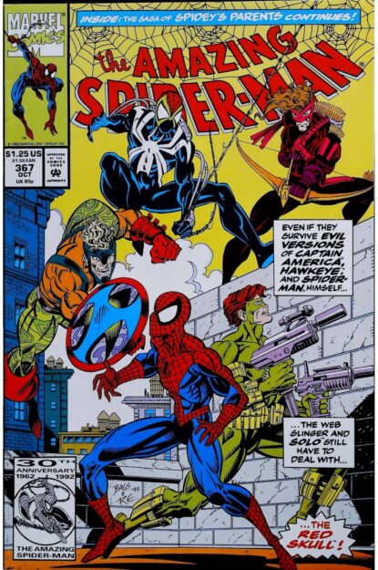 Couverture de AMAZING SPIDER-MAN (1963) #367 - par Mark Bagley - lecubeacomics.com