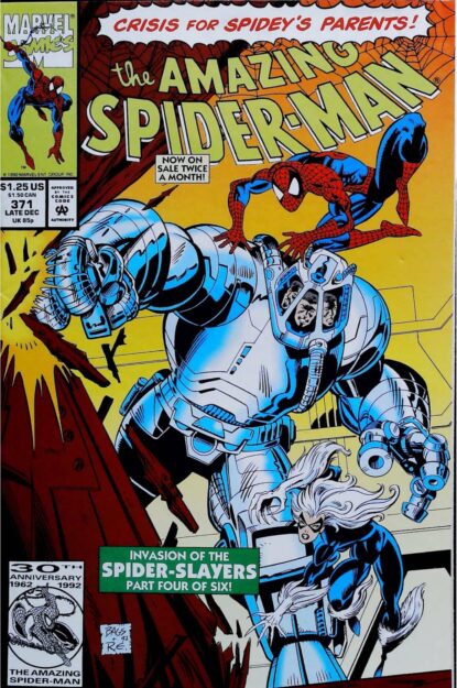 Couverture de AMAZING SPIDER-MAN (1963) #371 - par Mark Bagley - lecubeacomics.com