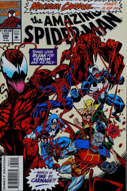 Couverture de AMAZING SPIDER-MAN (1963) #380 - par Mark Bagley - lecubeacomics.com