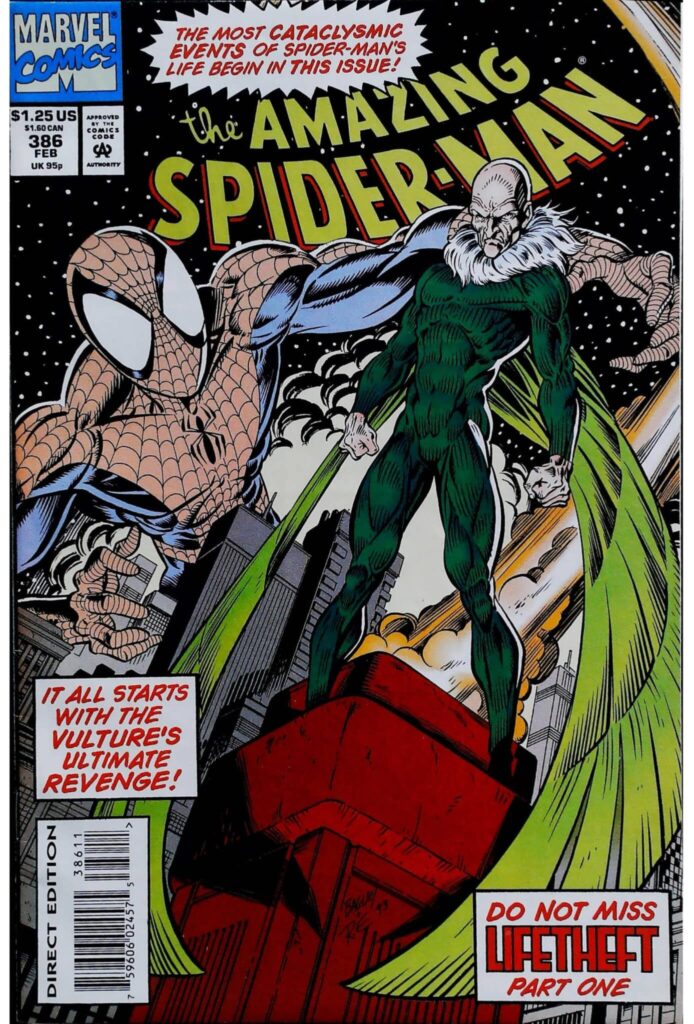 Amazing Spider-Man #386, vue de l'exemplaire