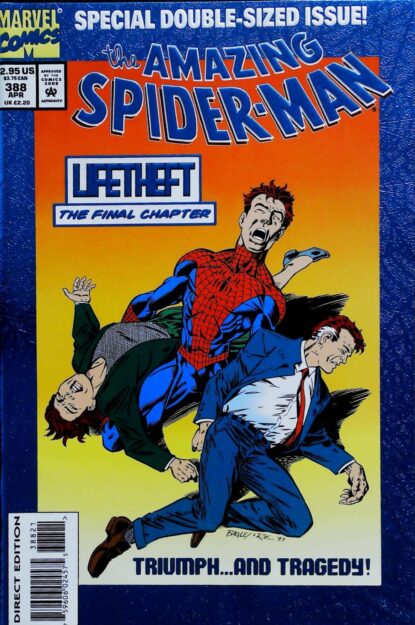 Couverture de AMAZING SPIDER-MAN (1963) #388 - par Mark Bagley - lecubeacomics.com