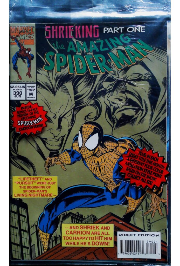 Amazing Spider-Man #390 - Unbagged, vue de l'exemplaire