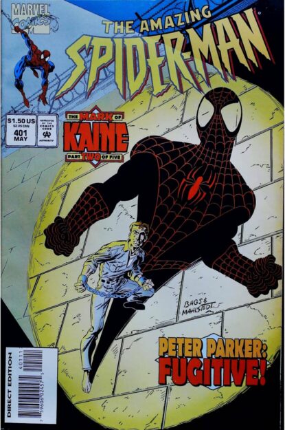 Couverture de AMAZING SPIDER-MAN (1963) #401 - par Larry Mahlstedt - lecubeacomics.com