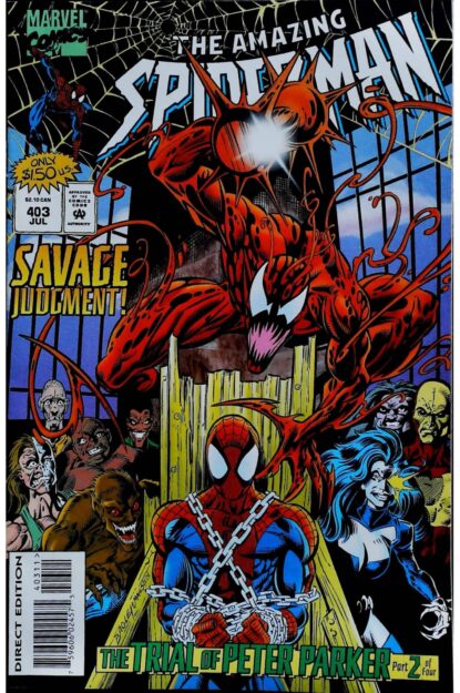 Couverture de AMAZING SPIDER-MAN (1963) #403 - par Larry Mahlstedt - lecubeacomics.com