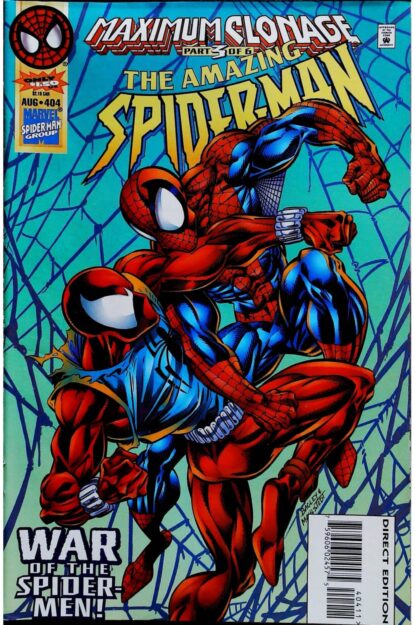 Couverture de AMAZING SPIDER-MAN (1963) #404 - par Larry Mahlstedt - lecubeacomics.com