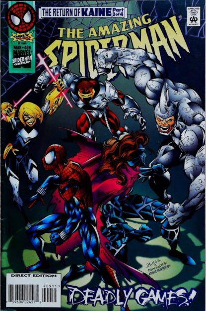 Couverture de AMAZING SPIDER-MAN (1963) #409 - par Larry Mahlstedt - lecubeacomics.com