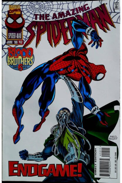 Couverture de AMAZING SPIDER-MAN (1963) #412 - par Larry Mahlstedt - lecubeacomics.com