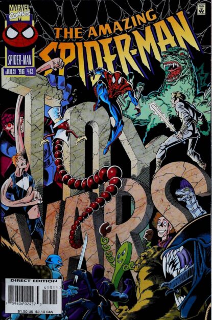 Couverture de AMAZING SPIDER-MAN (1963) #413 - par Mark Bagley - lecubeacomics.com