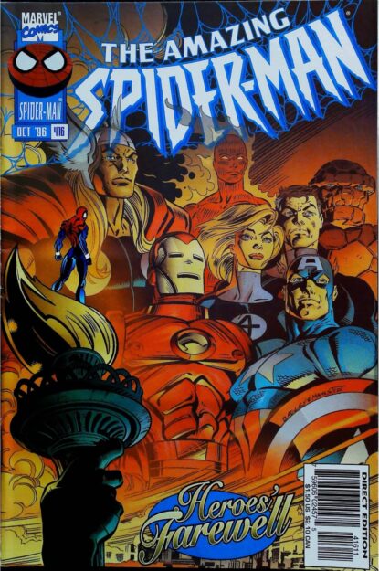 Couverture de AMAZING SPIDER-MAN (1963) #416 - par Mark Bagley - lecubeacomics.com