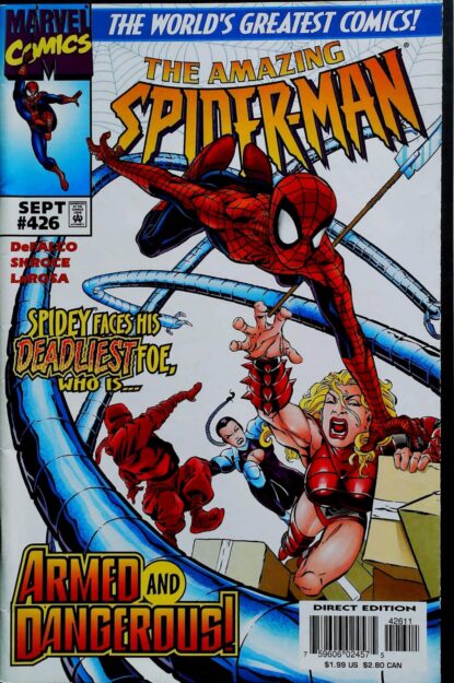 Couverture de AMAZING SPIDER-MAN (1963) #426 - par Steve Skroce - lecubeacomics.com