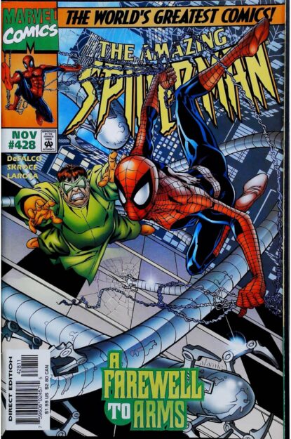 Couverture de AMAZING SPIDER-MAN (1963) #428 - par Steve Skroce - lecubeacomics.com