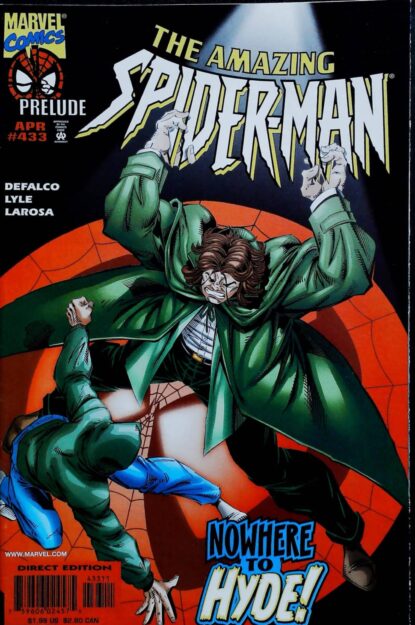 Couverture de AMAZING SPIDER-MAN (1963) #433 - par John Romita Jr. - lecubeacomics.com