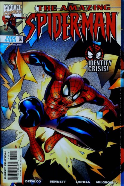 Couverture de AMAZING SPIDER-MAN (1963) #434 - par Mark Buckingham - lecubeacomics.com