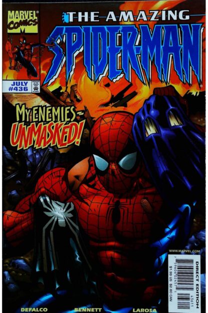 Couverture de AMAZING SPIDER-MAN (1963) #436 - par Joe Bennett - lecubeacomics.com