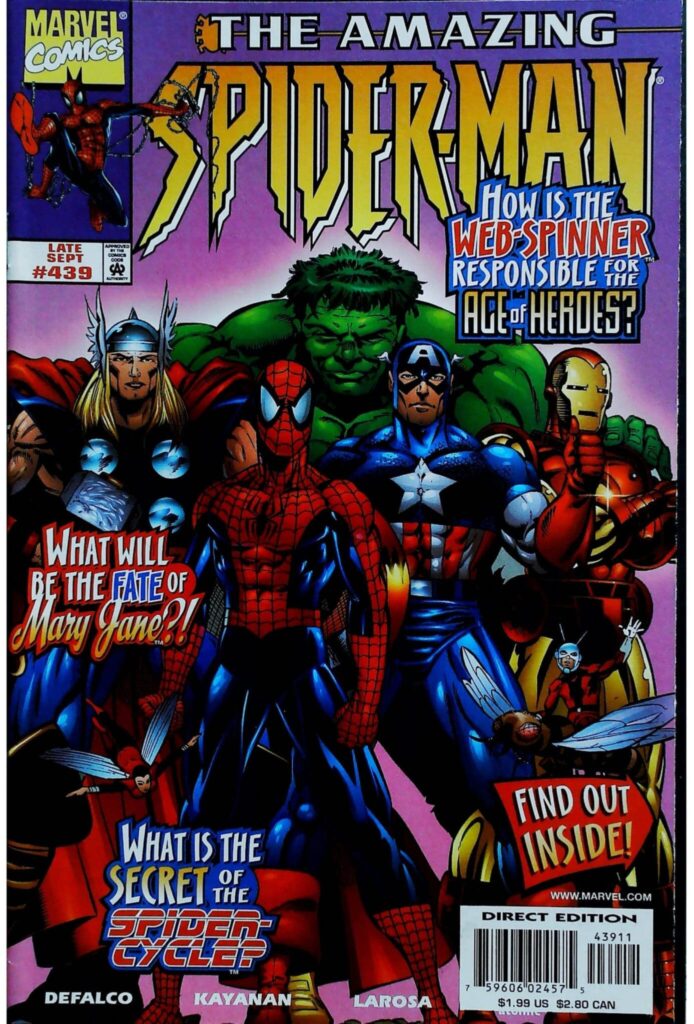 Amazing Spider-Man #439, vue de l'exemplaire