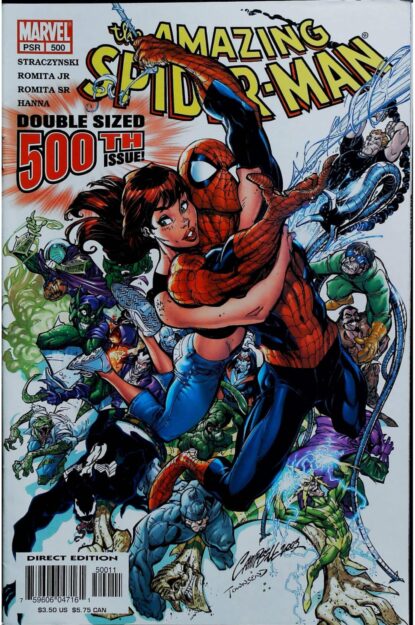 Couverture de AMAZING SPIDER-MAN (1963) #500 - par J. Scott Campbell - lecubeacomics.com