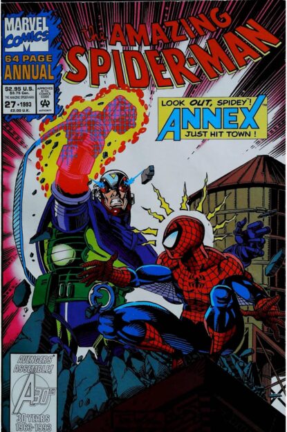Couverture de AMAZING SPIDER-MAN (1963) ANNUAL #27 - par Tom Lyle - lecubeacomics.com
