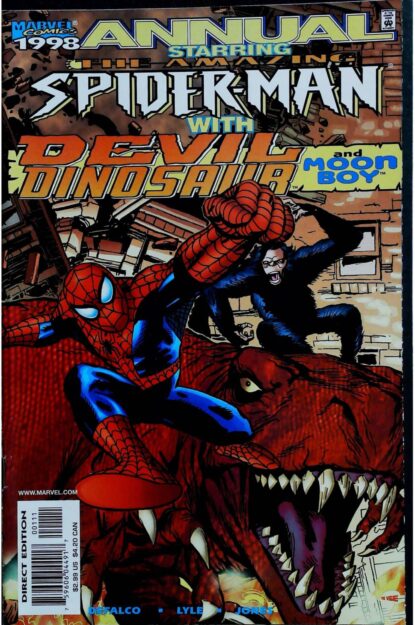 Couverture de AMAZING SPIDER-MAN (1963) ANNUAL 1998 - par Trevor Von Eeden - lecubeacomics.com