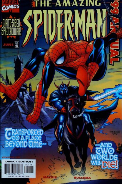 Couverture de AMAZING SPIDER-MAN (1963) ANNUAL 1999 - par Lee Weeks - lecubeacomics.com