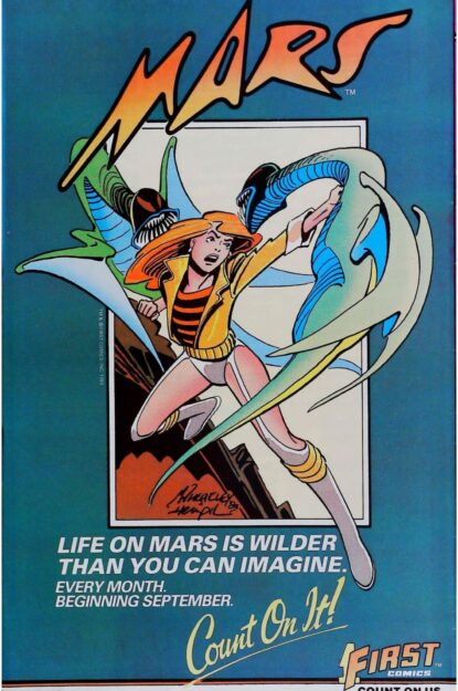 AMERICAN FLAGG (1983) #1 - First Comics - lecubeacomics.com Couverture de AMERICAN FLAGG (1983) #1 - par Howard Chaykin - lecubeacomics.com