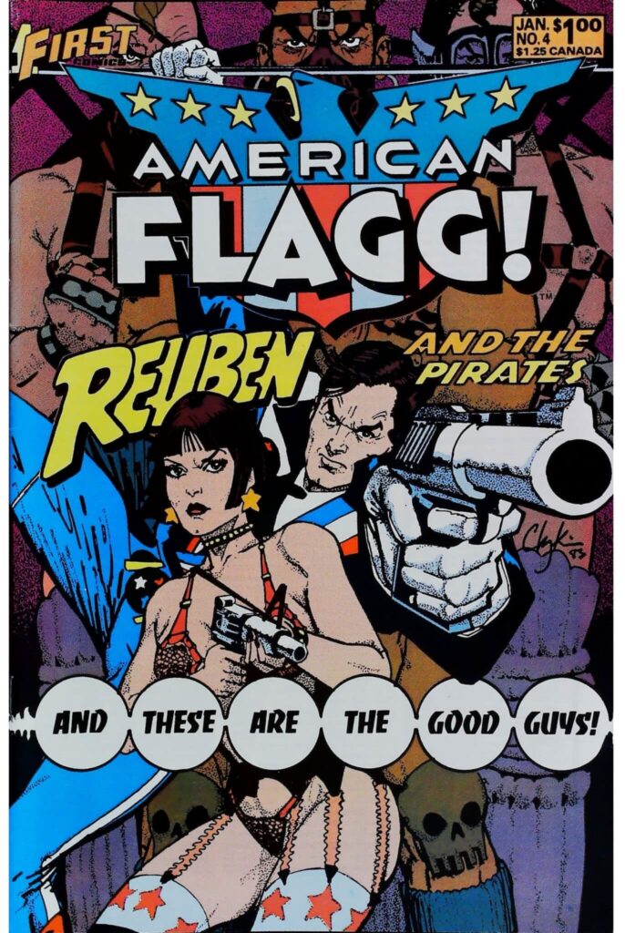 American Flagg #4, vue de l'exemplaire