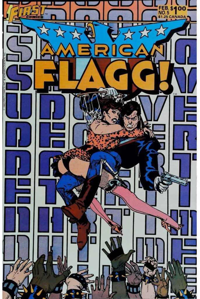American Flagg #5, vue de l'exemplaire