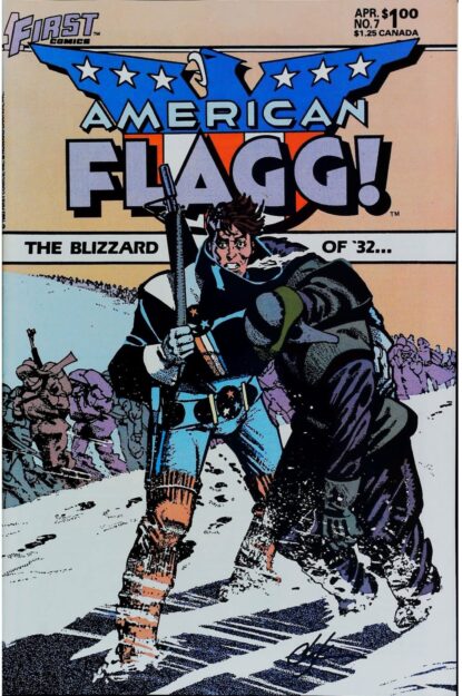 Couverture de AMERICAN FLAGG (1983) #7 - par Howard Chaykin - lecubeacomics.com