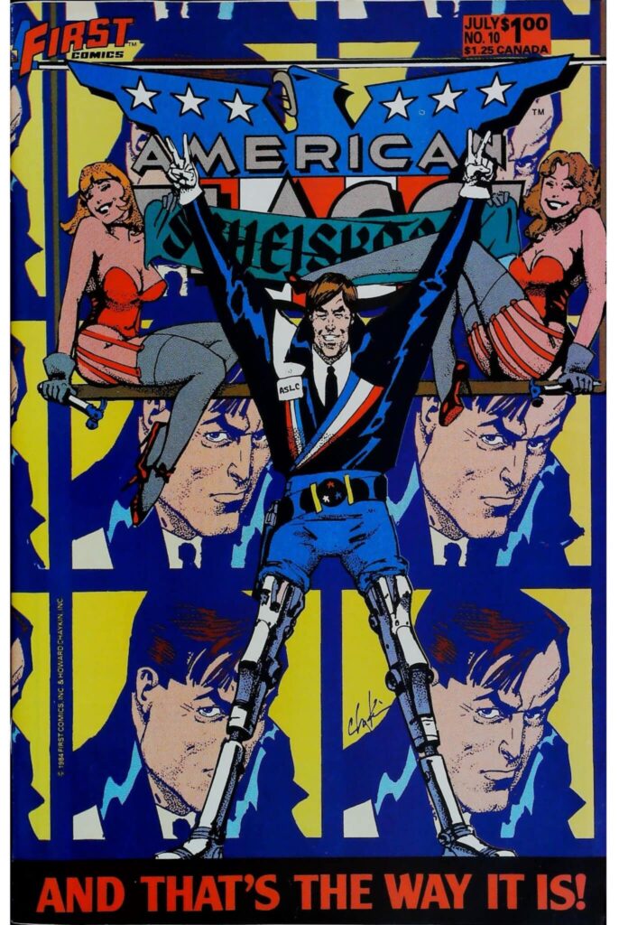 American Flagg #10, vue de l'exemplaire