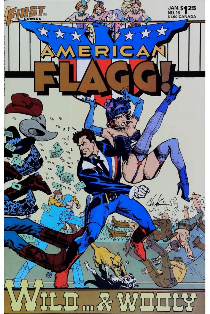 American Flagg #16, vue de l'exemplaire