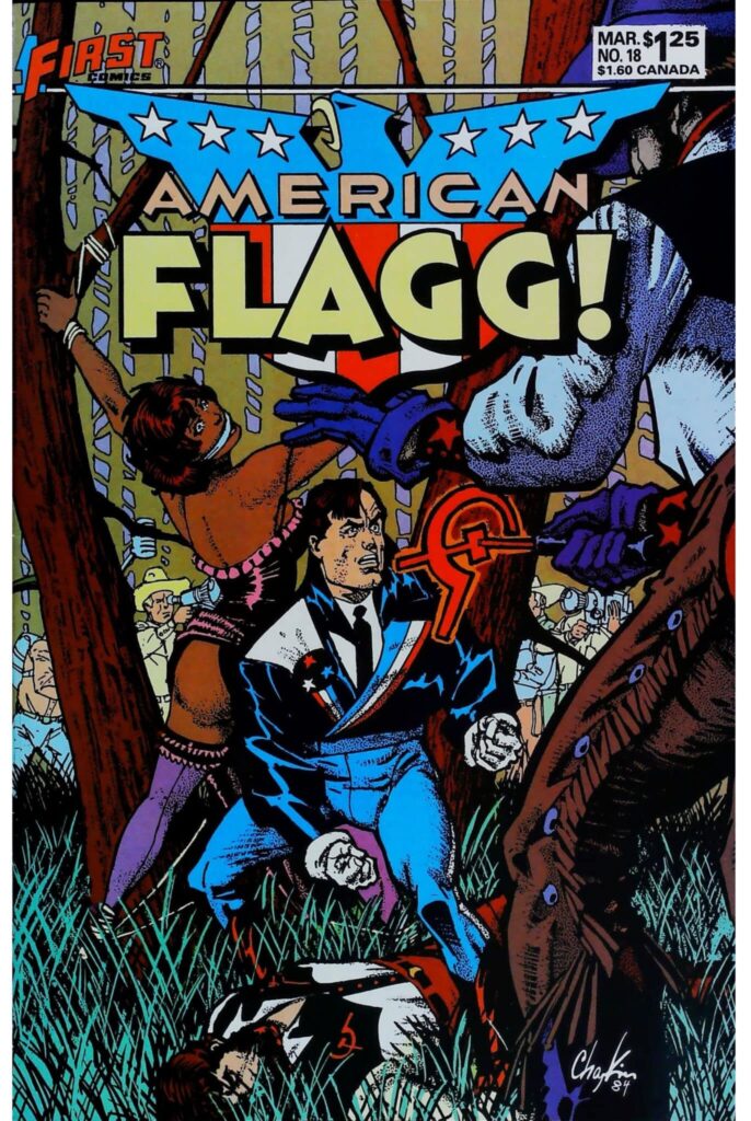 American Flagg #18, vue de l'exemplaire