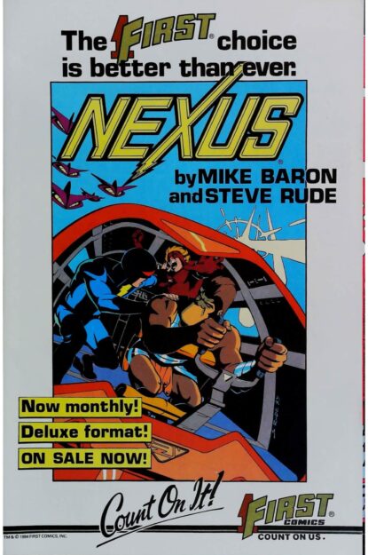 AMERICAN FLAGG (1983) #18 - First Comics - lecubeacomics.com Couverture de AMERICAN FLAGG (1983) #18 - par Howard Chaykin - lecubeacomics.com