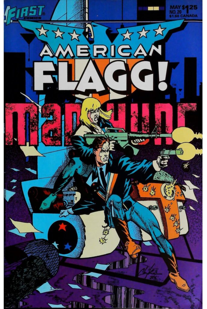 American Flagg #20, vue de l'exemplaire