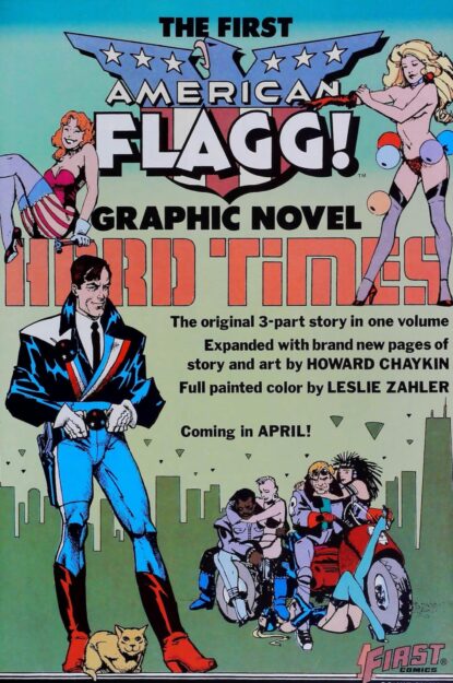 AMERICAN FLAGG (1983) #21 - First Comics - lecubeacomics.com Couverture de AMERICAN FLAGG (1983) #21 - par Howard Chaykin - lecubeacomics.com