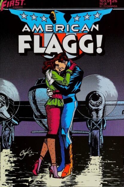 Couverture de AMERICAN FLAGG (1983) #26 - par Howard Chaykin - lecubeacomics.com